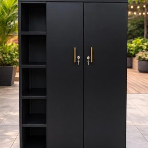 DOUBLE  WARDROBE WITH SHELVES